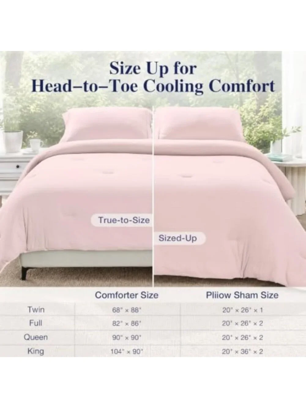 Lightweight Queen Cooling Comforter Set, Reversible Summer Bedding, ICY Surface